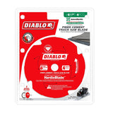 Diablo D0604TSH Track Saw Blade, 6-1/2 in Dia, 20 mm Arbor, 4-Teeth, Polycrystalline Diamond Cutting Edge