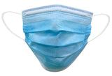 Exclusively Orgill WGBZ04-20 Face Mask, 5-1/2 x 3-1/2 in, 3-Layer, Blue, Elastic Ear Loop Fastening, Disposable