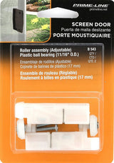 Prime-Line B 543 Roller Assembly, 11/16 in Dia Roller, Polyethylene Roller, Convex Roller, 5/8 in W, 2-3/8 in H, Nylon