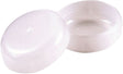Shepherd Hardware 3040 Furniture Insert Cup, Round, Plastic, White, 1-1/2 in ID Dimensions