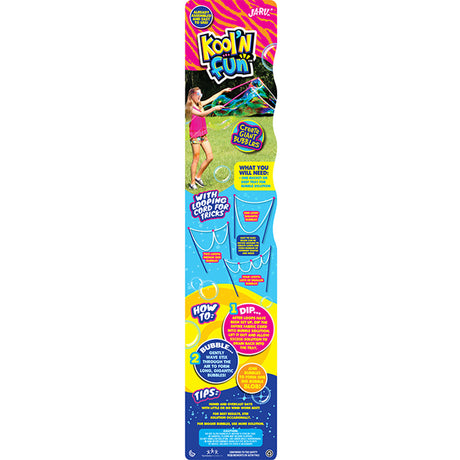 Ja-Ru Kool'N Fun Bubble Set with Wand Assorted 3 pc, Pack of 6