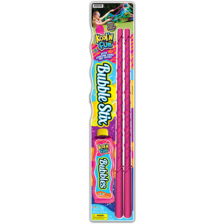 Ja-Ru Kool'N Fun Bubble Set with Wand Assorted 3 pc, Pack of 6