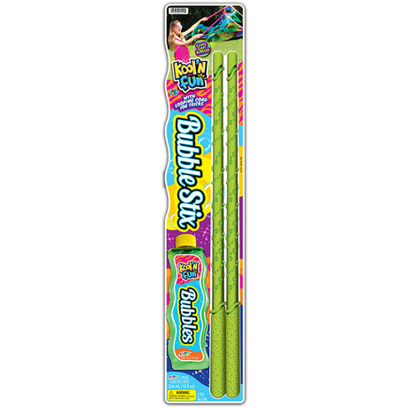 Ja-Ru Kool'N Fun Bubble Set with Wand Assorted 3 pc, Pack of 6