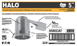 Halo H5RICAT Recessed Housing, 5 in Dia Recessed Can, Aluminum, Pack of 6