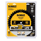 DEWALT DWA11040 General-Purpose Circular Saw Blade, 10 in Dia, 5/8 in Arbor, 40-Teeth, Wood Cutting Edge