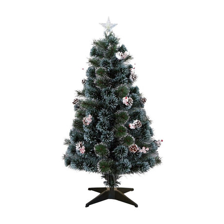 Santas Forest 54950 Frosted Mixed Needle FO Tree, 5 ft H