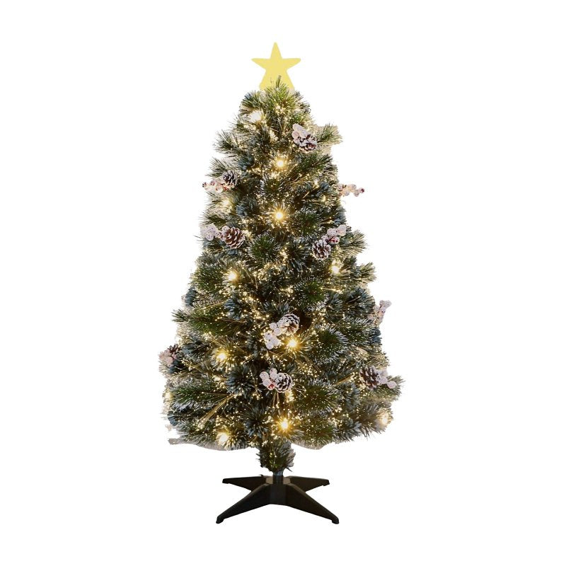 Santas Forest 54950 Frosted Mixed Needle FO Tree, 5 ft H