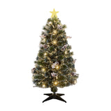 Santas Forest 54950 Frosted Mixed Needle FO Tree, 5 ft H