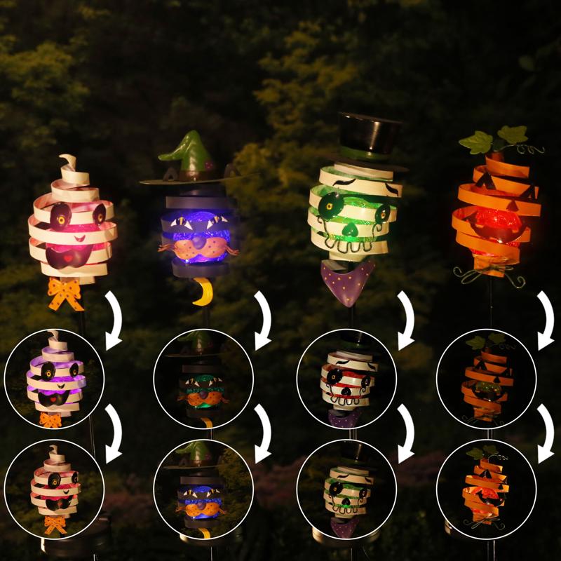Alpine LED Bouncy Halloween Stake Yard Decor, Pack of 20