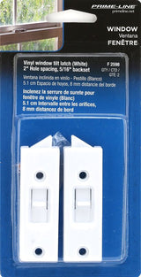 Prime-Line F 2598 Tilt Latch, Plastic, White, 1/PR