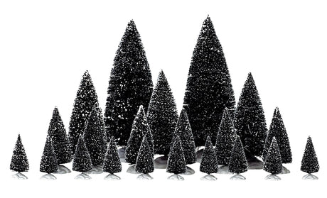 Lemax 34968 Christmas Specialty Decoration, 8.86 in H, Pine Trees, Polyester, Assorted, Pack of 8