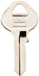 Hy-Ko 11010M10 Key Blank, Brass, Nickel, For: Master Locks and Padlocks, M10 Key Number, Pack of 10