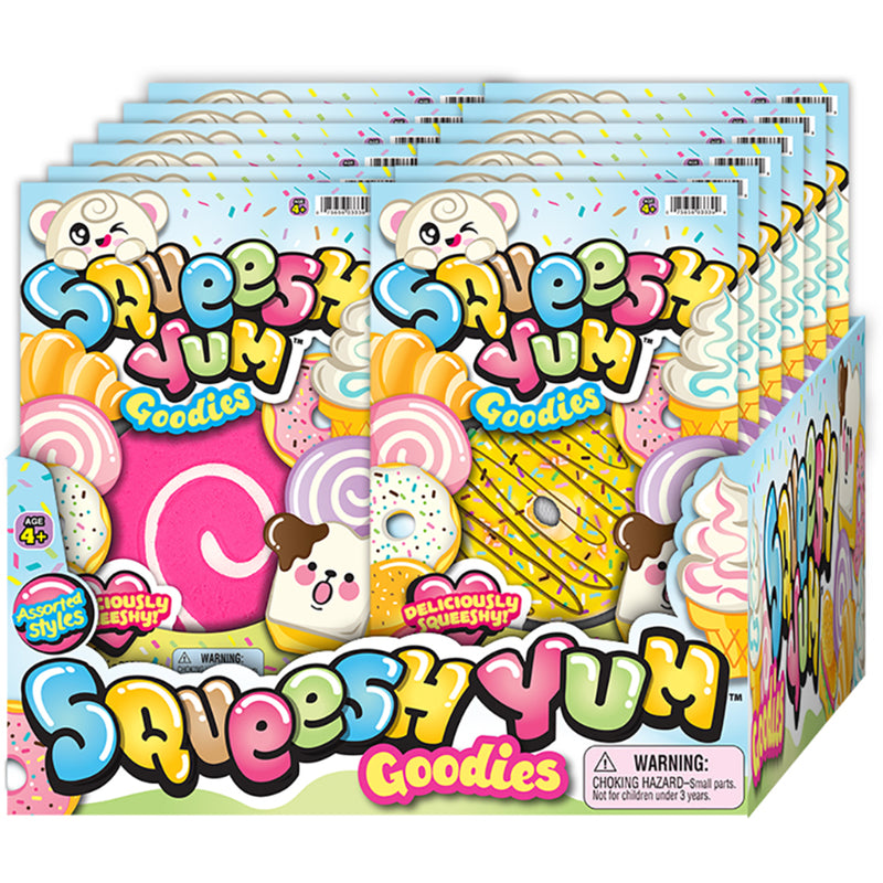 Squeesh Yum Squeesy Toy Assorted, Pack of 12