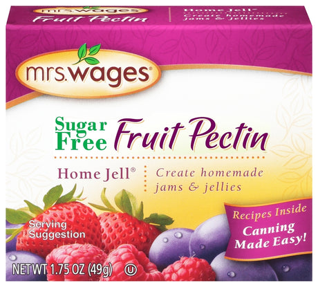 Mrs. Wages W595-H3425 Lite Fruit Pectin, 1.75 oz Pouch, Pack of 12