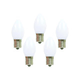 Holiday Bright Lights Incandescent C7 White 25 ct Replacement Christmas Light Bulbs 0.08 ft.