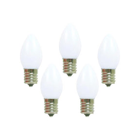 Holiday Bright Lights Incandescent C7 White 25 ct Replacement Christmas Light Bulbs 0.08 ft.