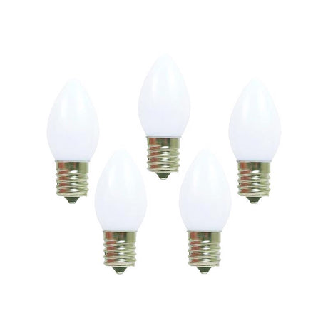 Holiday Bright Lights Incandescent C7 White 25 ct Replacement Christmas Light Bulbs 0.08 ft.