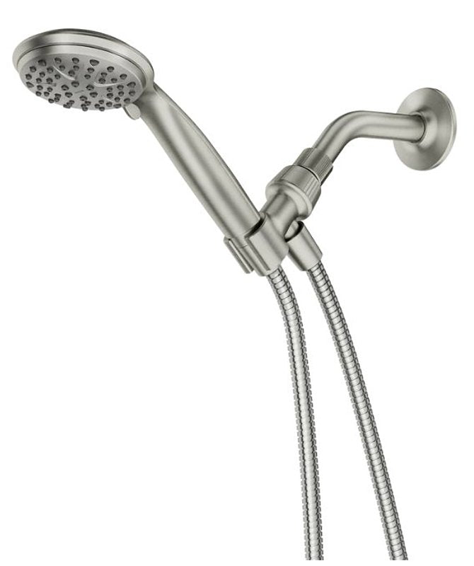 Moen Attune Series 218H0SRN Handheld Shower, 1/2 in Connection, 1.75 gpm, 6-Spray Function, Plastic, Brushed Nickel