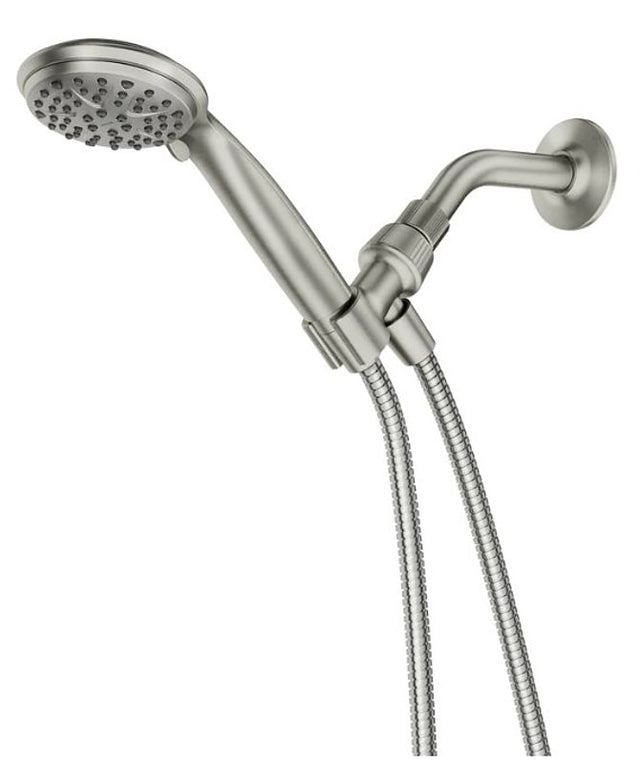 Moen Attune Series 218H0SRN Handheld Shower, 1/2 in Connection, 1.75 gpm, 6-Spray Function, Plastic, Brushed Nickel