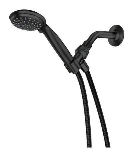 Moen Attune Series 218H0BL Handheld Shower, 1/2 in Connection, 1.75 gpm, 6-Spray Function, Matte Black, 60 in L Hose