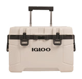 Igloo Trailmate Series 0034940 Wheeled Cool Box, 52 qt Cooler, Plastic, Bone, 5 day Ice Retention