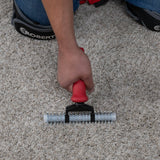 Roberts 10-169 Star Wheel Carpet Seam Roller, 4 in Dia Roller, Steel Roller, Soft-Grip Handle, Rubber Handle