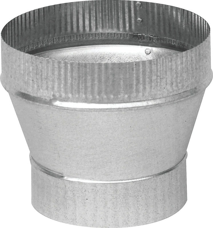 Imperial GV1358 Furnace Short Increaser, 5 to 6 in Connection, 6-1/4 in L, 24 ga Gauge, Steel, Galvanized