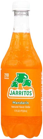Jarritos 15501 Soda, Mandarin, 17.7 oz, Bottle, Pack of 24