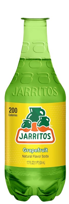 Jarritos 15505 Soft Drink, Grapefruit, 17.7 oz Bottle, Pack of 24