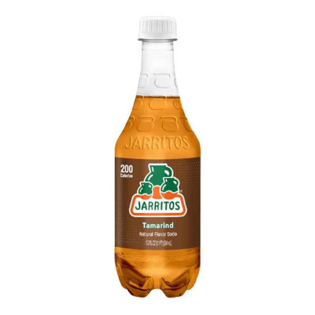 Jarritos 15502 Soft Drink, Tamarind, 17.7 oz, Bottle, Pack of 24