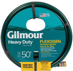 Gilmour 864501-1001 Garden Hose, 5/8 in, 50 ft L, Green