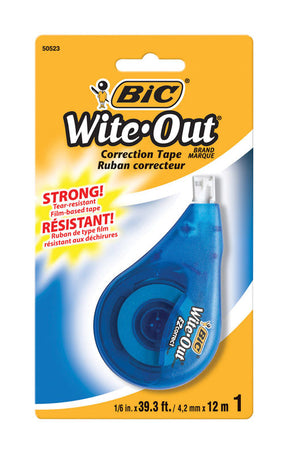 BIC Wite-Out White Correction Tape 1 oz 1 pk, Pack of 6