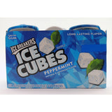 Ice Breakers Ice Cubes Sugar Free Peppermint Chewing Gum 40, Pack of 6