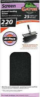 Gator SilicaCut 3300 Sanding Screen, 11 in L, 4-3/8 in W, 220 Grit, Very Fine, Silicon Carbide Abrasive, 1-Sheet