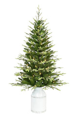 Santas Forest 29046 Milk Can Tree, 4-1/2 ft H