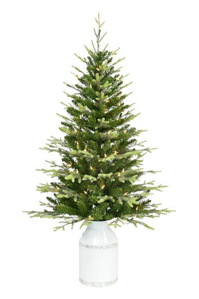 Santas Forest 29046 Milk Can Tree, 4-1/2 ft H