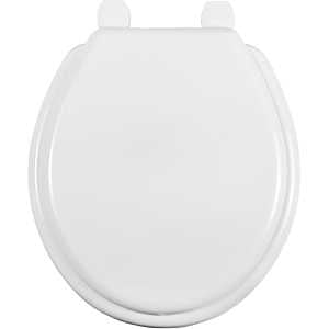Bemis 50AR-000 Toilet Seat, 42 cm W, Round, Plastic, White