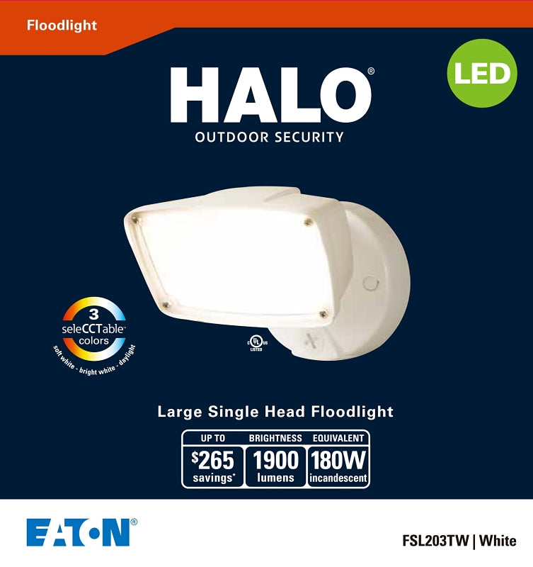 Eaton Lighting All-Pro FSL203TW Flood Light, 120/277 V, 23 W, LED Lamp, 1916 Lumens, 3000 to 5000 K Color Temp