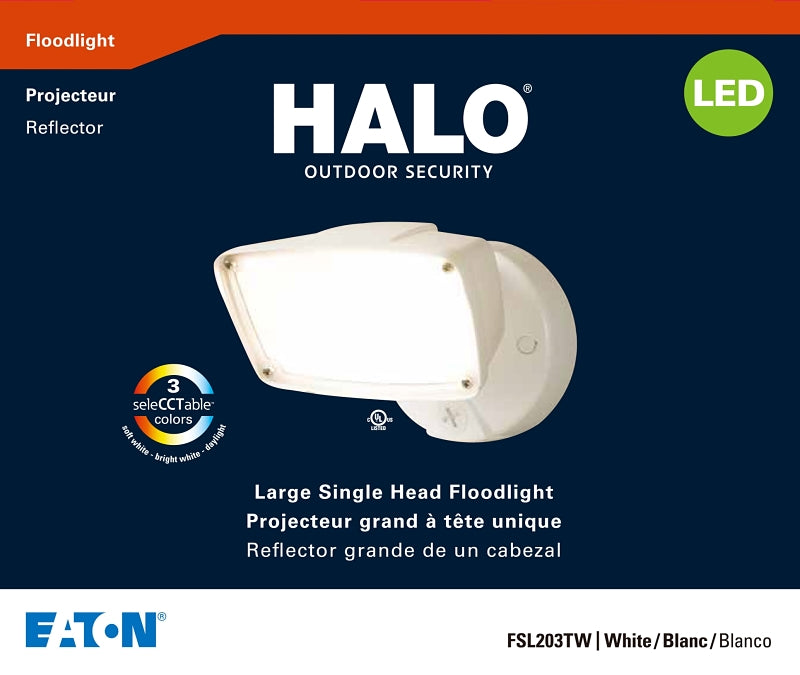 Eaton Lighting All-Pro FSL203TW Flood Light, 120/277 V, 23 W, LED Lamp, 1916 Lumens, 3000 to 5000 K Color Temp