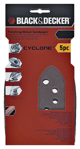 Black+Decker 74-672 Sandpaper, 120 Grit, Aluminum Oxide Abrasive