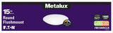 Metalux FM15WRCCR Round Flush Mount Ceiling Light, 120 V, 21.3 W, LED Lamp, 1600 Lumens Lumens, Steel Fixture