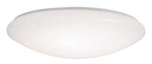 Metalux FM15WRCCR Round Flush Mount Ceiling Light, 120 V, 21.3 W, LED Lamp, 1600 Lumens Lumens, Steel Fixture