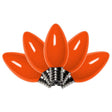 Celebrations Incandescent C9 Orange 4 ct Replacement Christmas Light Bulbs 0.08 ft.