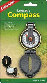 Coghlan's 8164 Lensatic Compass, Plastic