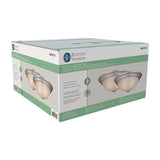 Boston Harbor F51WH02-1006-BN Flush Mount Ceiling Fixture, 120 V, 60 W, A19 or CFL Lamp, Brushed Nickel Fixture