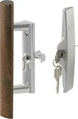Prime-Line C 1064 Handleset, Aluminum, 2-1/8 in L, For: 1 in THK Glass Sliding Doors