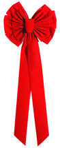 Holiday Trims Red 13 Loop Christmas Bow 18 in., Pack of 12