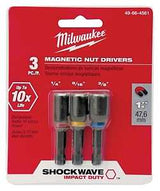 Milwaukee 49-66-4561 Nut Driver Set, 3-Piece, Magnetic, Steel