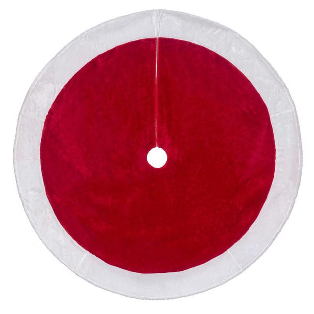 Dyno Red/White Tree Skirt 0.5 in., Pack of 6