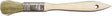 ProSource 150005 Chip Pain Wt Brush, Plain W-Grip Handle, 1/2in W, White Chin Wese Bristle